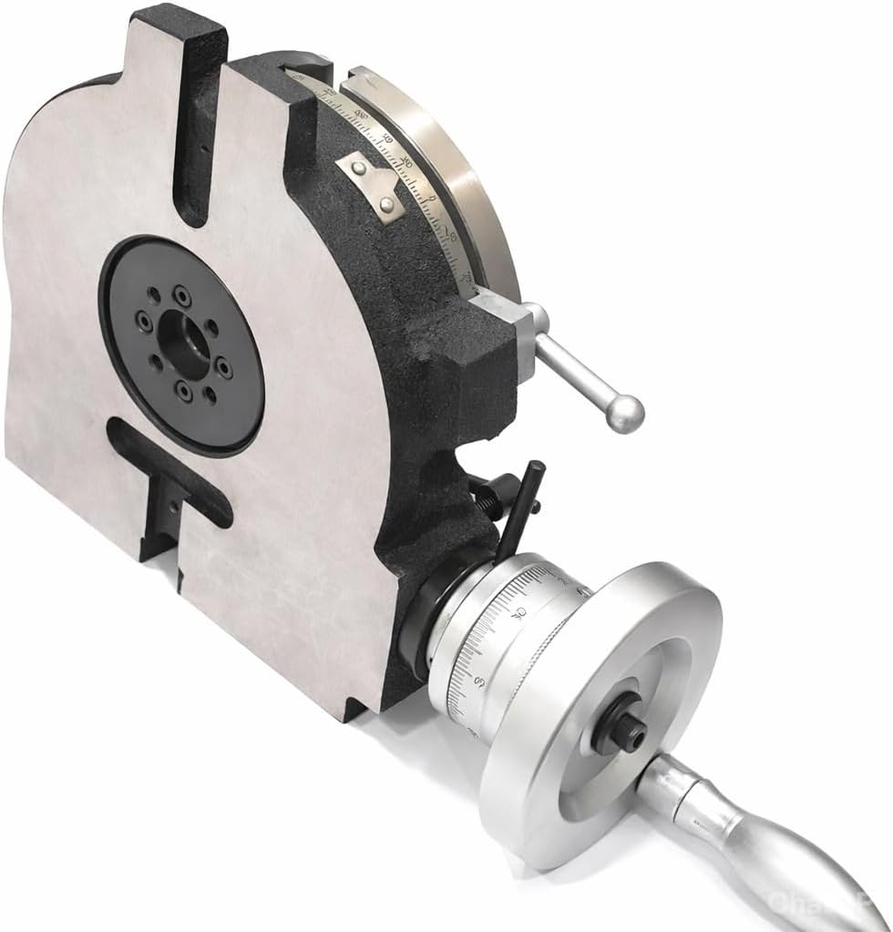 HV6 Rotary Table 6" 150 mm MT2 Center Bore (4 Slots, 6 Inch)