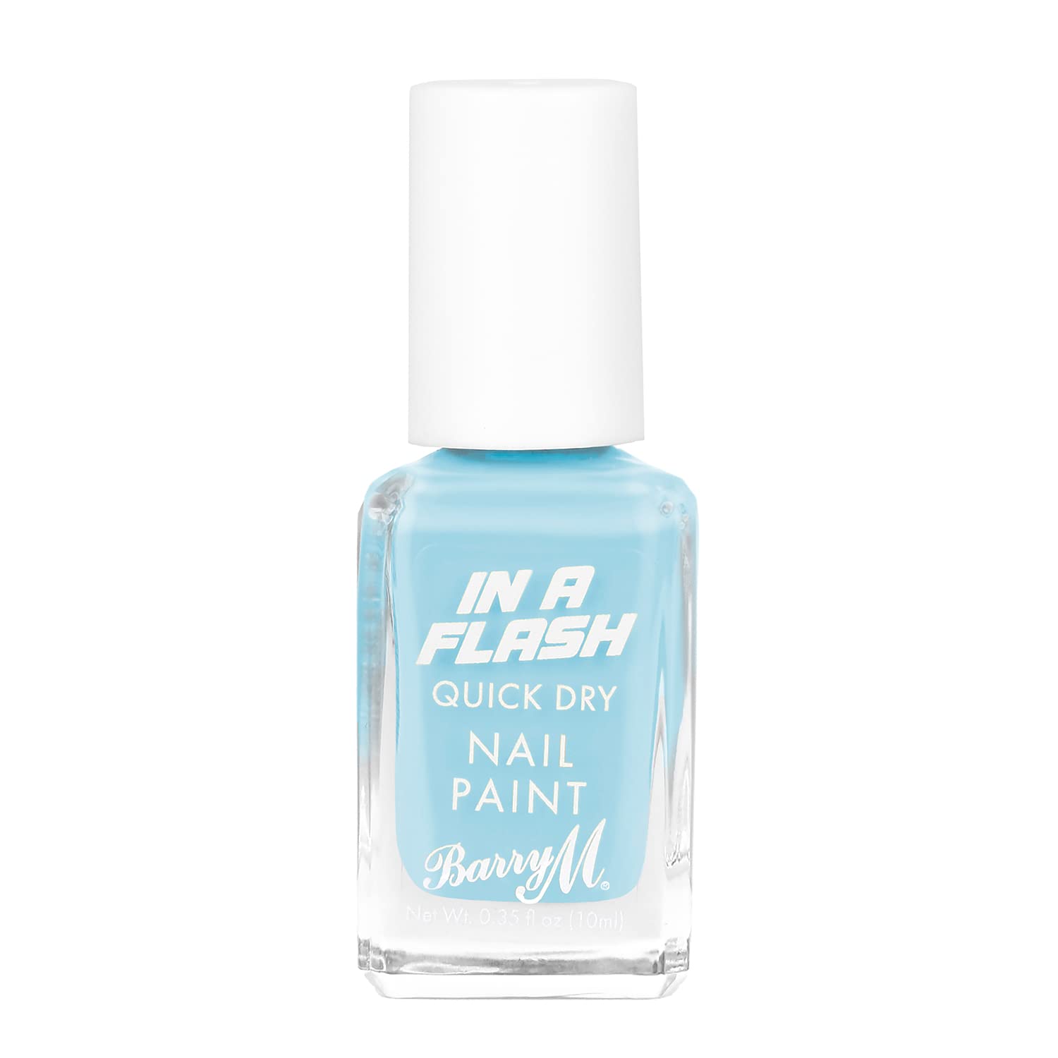 Barry M In a Flash Quick Dry Nail Paint, Shade Speedy Sky Blue, Quick Dry Nail Polish