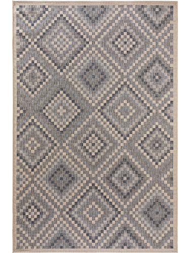 benuta PLUS In- & Outdoor-Teppich River Blau 133x190 cm - Outdoor-Teppich...