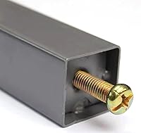 Vista 6 de 2 patas de soporte centrales ajustables para marco de cama, marco de cama de acero, soporte de patas de soporte de listones centrales, patas de sofá