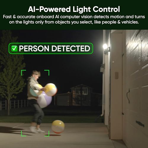 Image of WYZE Floodlight Camera Pro, PCMag Editors' Choice 3000-Lumen LEDs, 2.5K HD Outdoor Security Camera, 180 Wide View, Color Night Vision, Works with Alexa & Google, Wired. Free Expert Setup