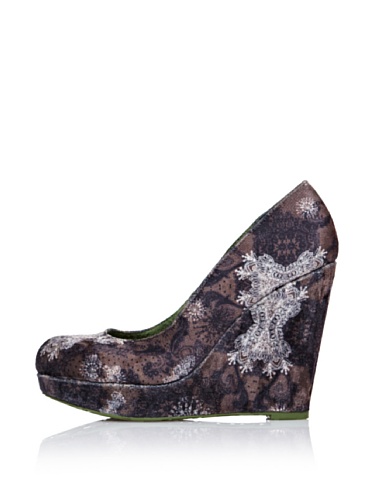 Desigual Chaussures Compensées, Marron, 36 EU