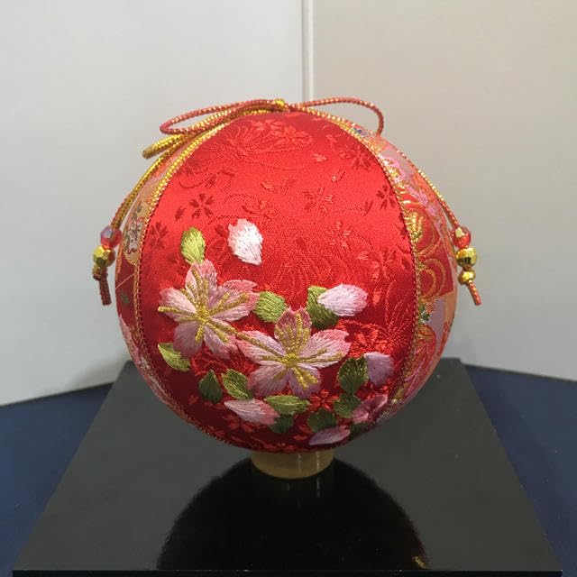 手鞠　てまり　手毬　刺繍　ピンク　桜 手まりキット 中級編 桜 （薄ピンク） | 住,郷土玩具・人形