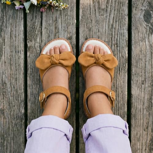 Image of Girls Dress Sandals Comfy Hook and Loop Summer Shoes for Toddlers