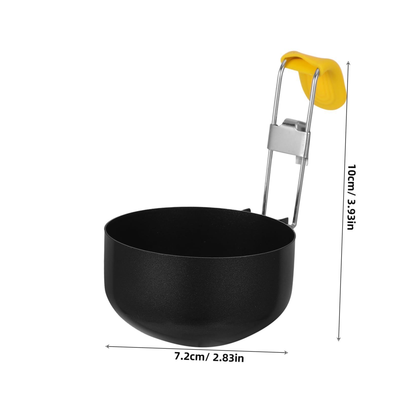 MUCKLILY Egg Cooker Spoon Kit Nonstick Portable Quick Cooking Egg Poacher Steamer Vegetables and Meat Stainless Steel Set of 2