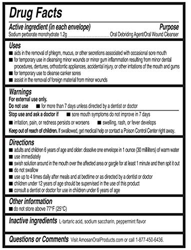 Amosan Oral Wound Cleanser #TOP3
