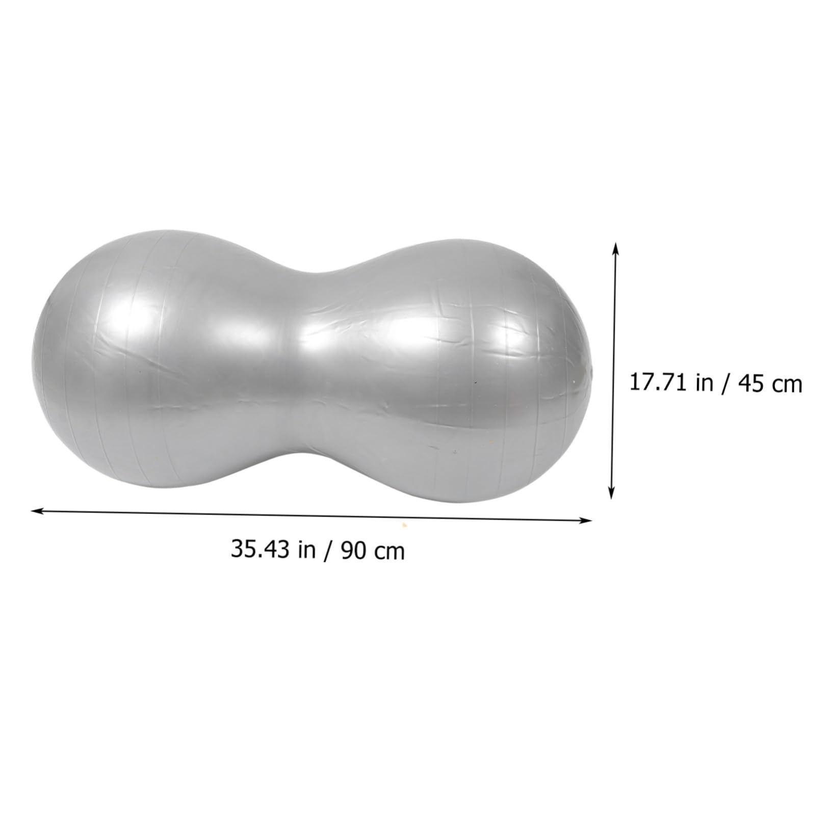 BESTonZON Anti Burst Yogabälle aus PVC mit Aufblasgerät Weiche Gymnastikbälle für Massage und Bodybuilding Tragbar und Robust für Yoga Zubehör