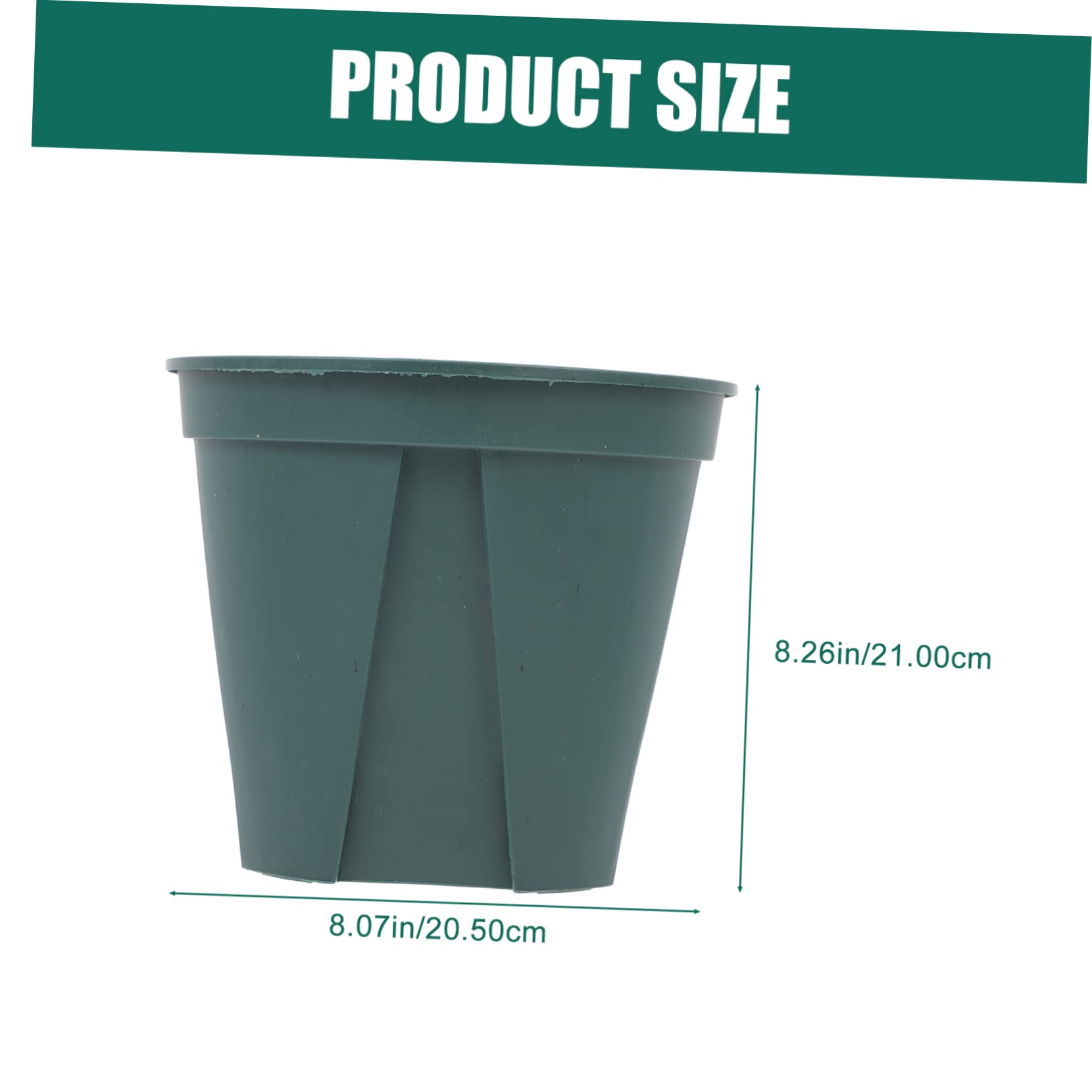 5 Pièces Lot de Pots de Fleurs Plastique Rond des Racines Respirant pour Plantes Vertes Intérieur Extérieur Jardin