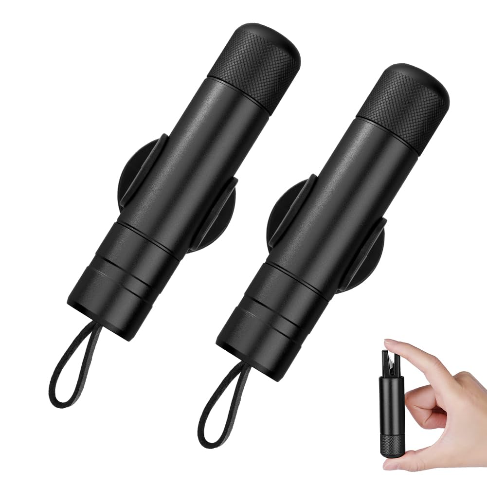 URAQT Nothammer Auto mit Gurtschneider, 2 In 1 Gurtschneider Notfallhammer Auto Sicherheitshammer Einfach zu Tragen und zu Installieren Auto Schlüsselanhänger fürs Auto Bus, C