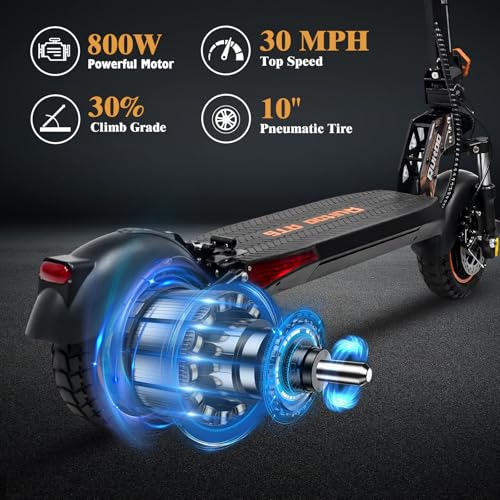 Image of Fast Electric Scooter Adults, 1200W /5600W Off Road E Scooter, 35 /50 Miles Long Range, 35 /50 MPH Top Speed, 10 /11 inch Tires, Foldable Kick Scooter for Adults and Teens with Dual Suspension