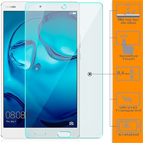 Preisvergleich Produktbild Saxonia 1x Displayschutzglas für Huawei MediaPad M3 8,4"