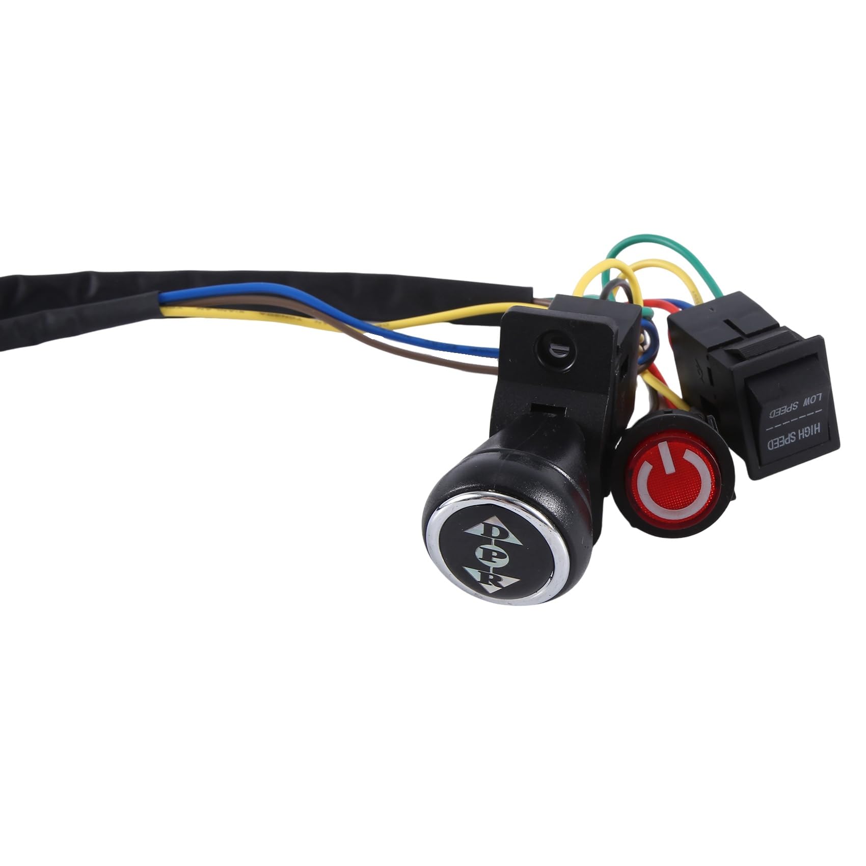 Gokeet Kit Cavi e Interruttori Modificati Fai-da-Te per Auto Elettrica per Bambini, Auto Elettrica per Bambini 4WD Cavalcabile su Giocattoli Accessori di Ricambio Singola