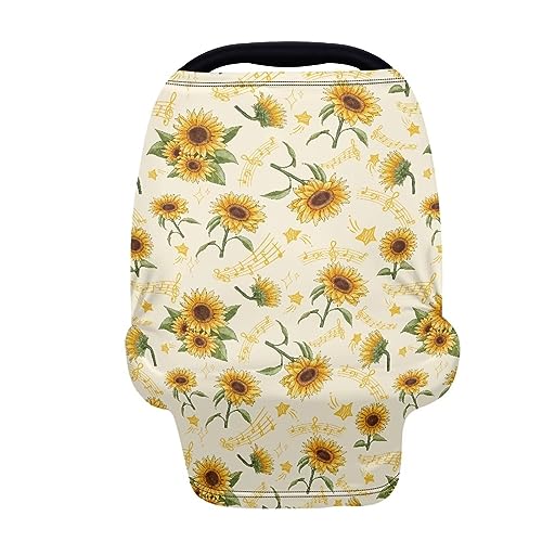 Image of Multi-Purpose Baby Car Seat Cover Protection for Baby Car Seat Nursing Breastfeeding Covers Infant Stroller Cover