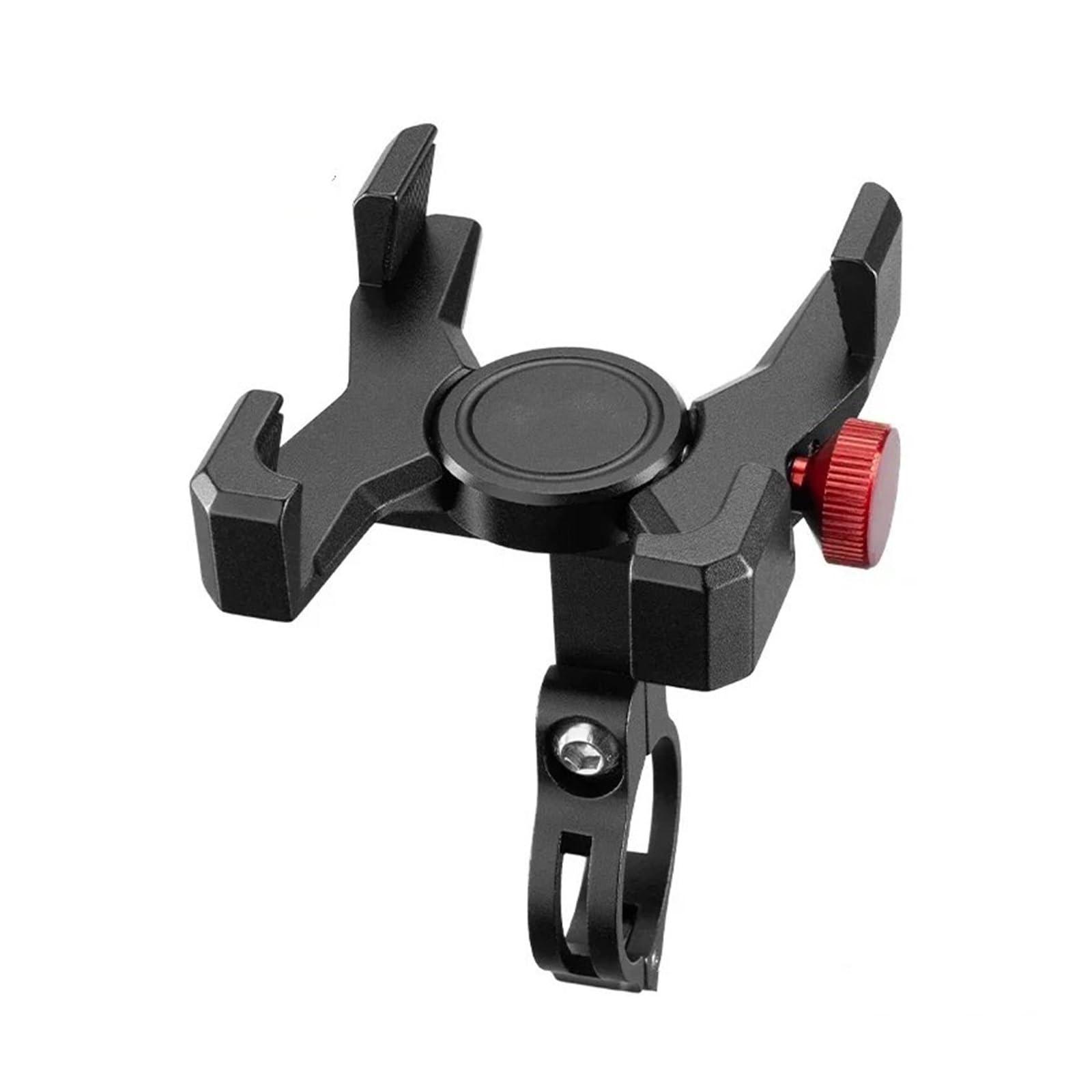 Telephone Moto Rotation Support De Téléphone Vélo en Alliage Aluminium Coussinets Antidérapants Support Téléphone Portable 4,7 À 7,09 Pouces Résistant Aux Chocs Porte Téléphone Vélo(01)