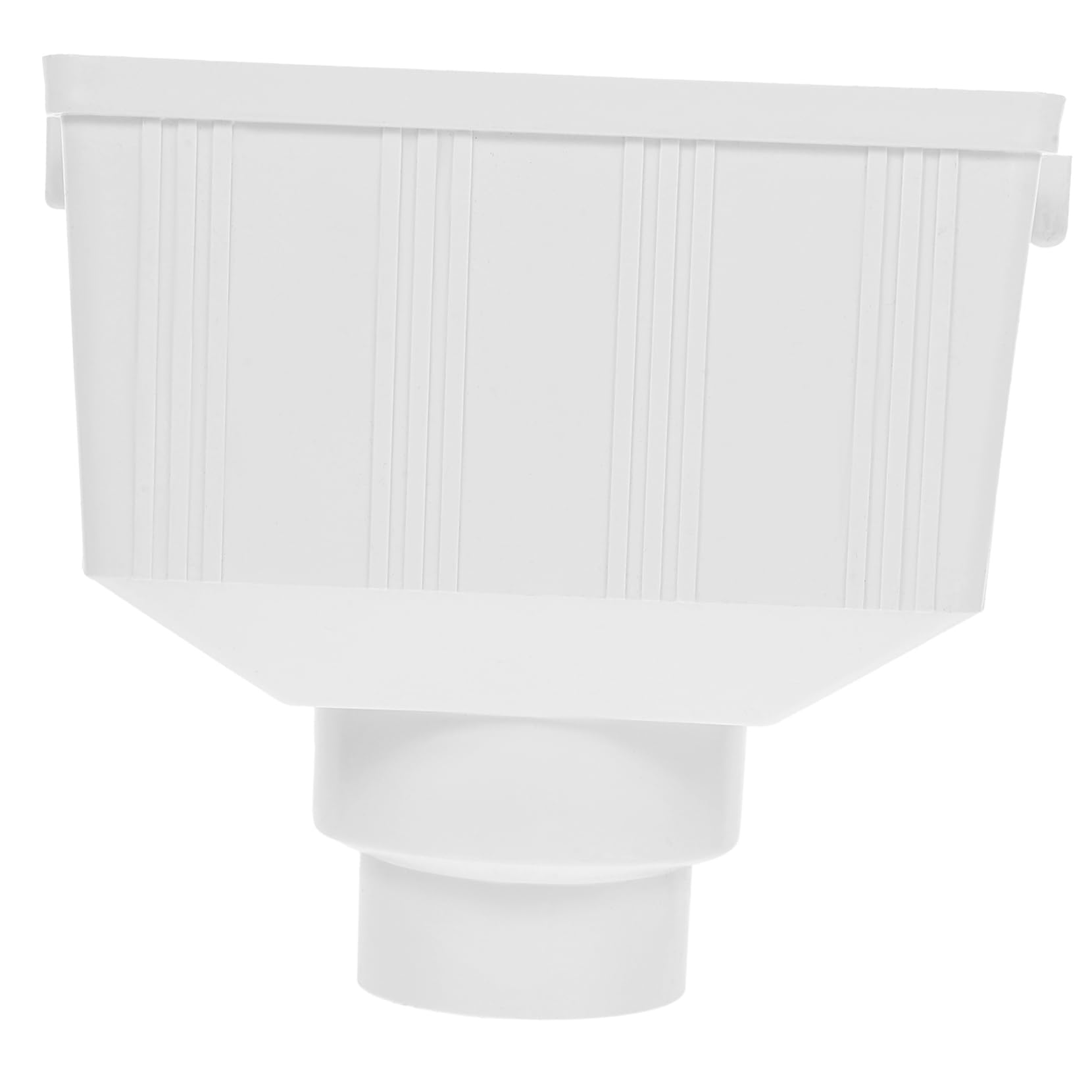 Deviatore di Pioggia in Plastico Bianco per Raccolta Acqua Piovana Resistenza All'invecchiamento e Durata, Adattatore per Tubo Pvc Grondaia Casa Giardino