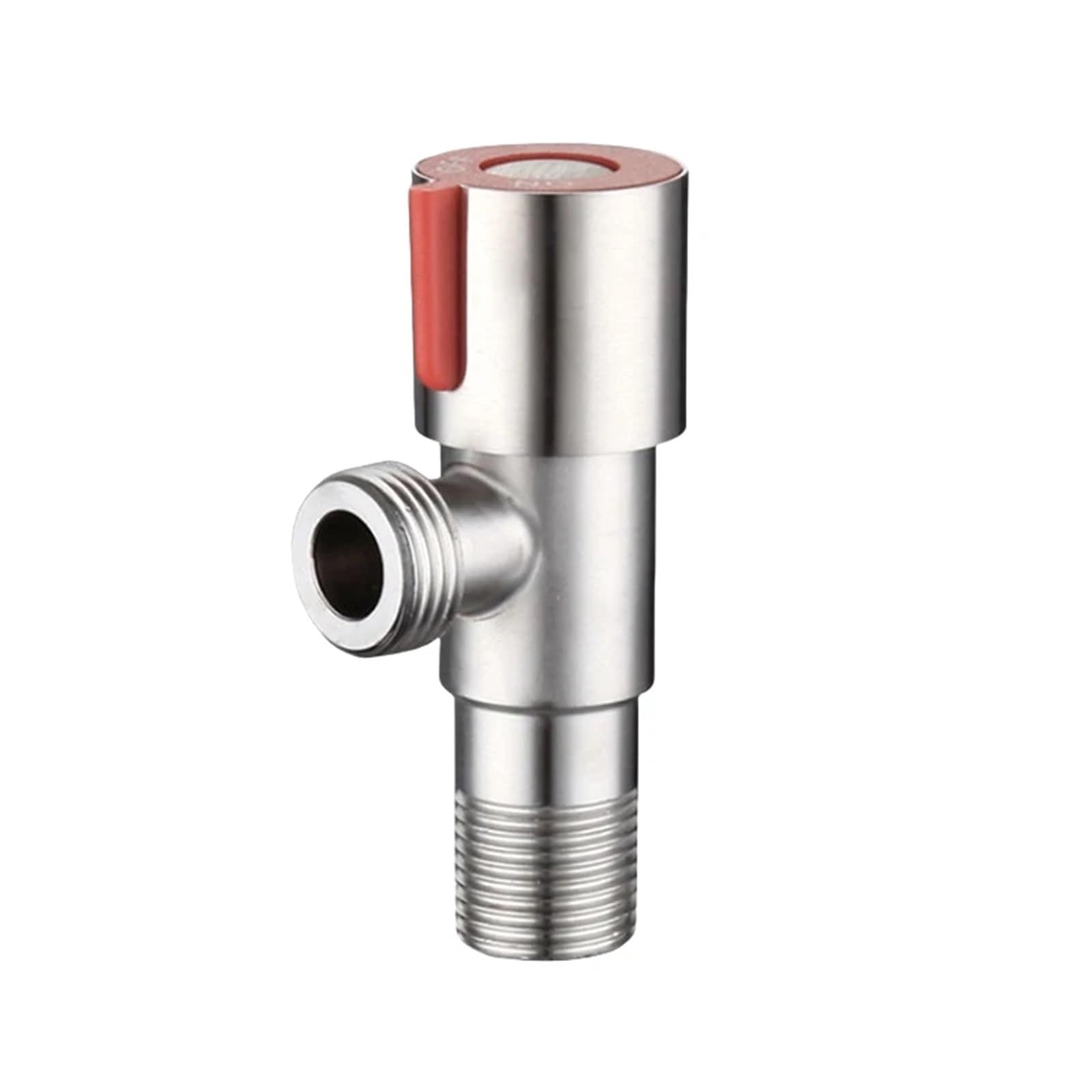 Nhestygbt Red 1Pc Triangle Valve Toilet Water Stop Valve Water Heater Valve Stainless Steel For Bathrooms Kitchen Balconies Toilet Accessories(Red)
