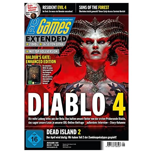 PC Games Extended 5/2023 "Diablo 4 / DVD: Baldur´s Gate: Enchanced Edition"