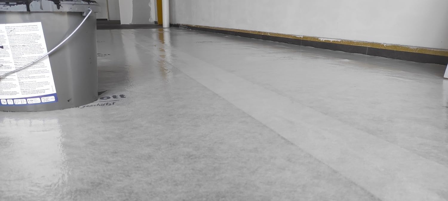 Scorprotect® BSV (bedrucktes) Boden- und Treppenschutzvlies, Abdeckvlies selbsthaftend 0,65 m x 25 m 160 g/m² Folienoberseite