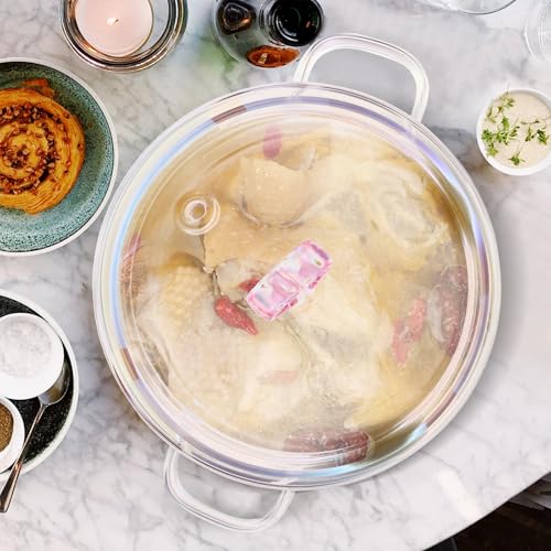 Casserole cuisson de ramen en verre 1400ml Levemolo avec couvercle - 6