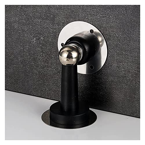 Butée de porte sans perçage magnétique en acier inoxydable brossé