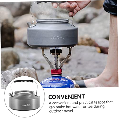 Besportble Kettle Portable Kettle Coffee Pot For Camping Stainless Steel Coffee Pot Camp Tea Kettle Campfire Kettle Open Fire Kettle Pot Outdoor Kettle Pot Camping Water Kettle Hiking Kettle #TOP2