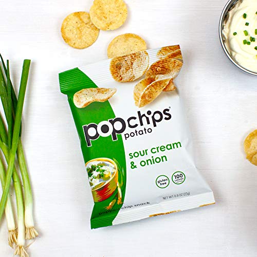 Popchips Sour Cream & Onion Potato Chips 5 Oz Bags (Pack Of 5) #TOP3