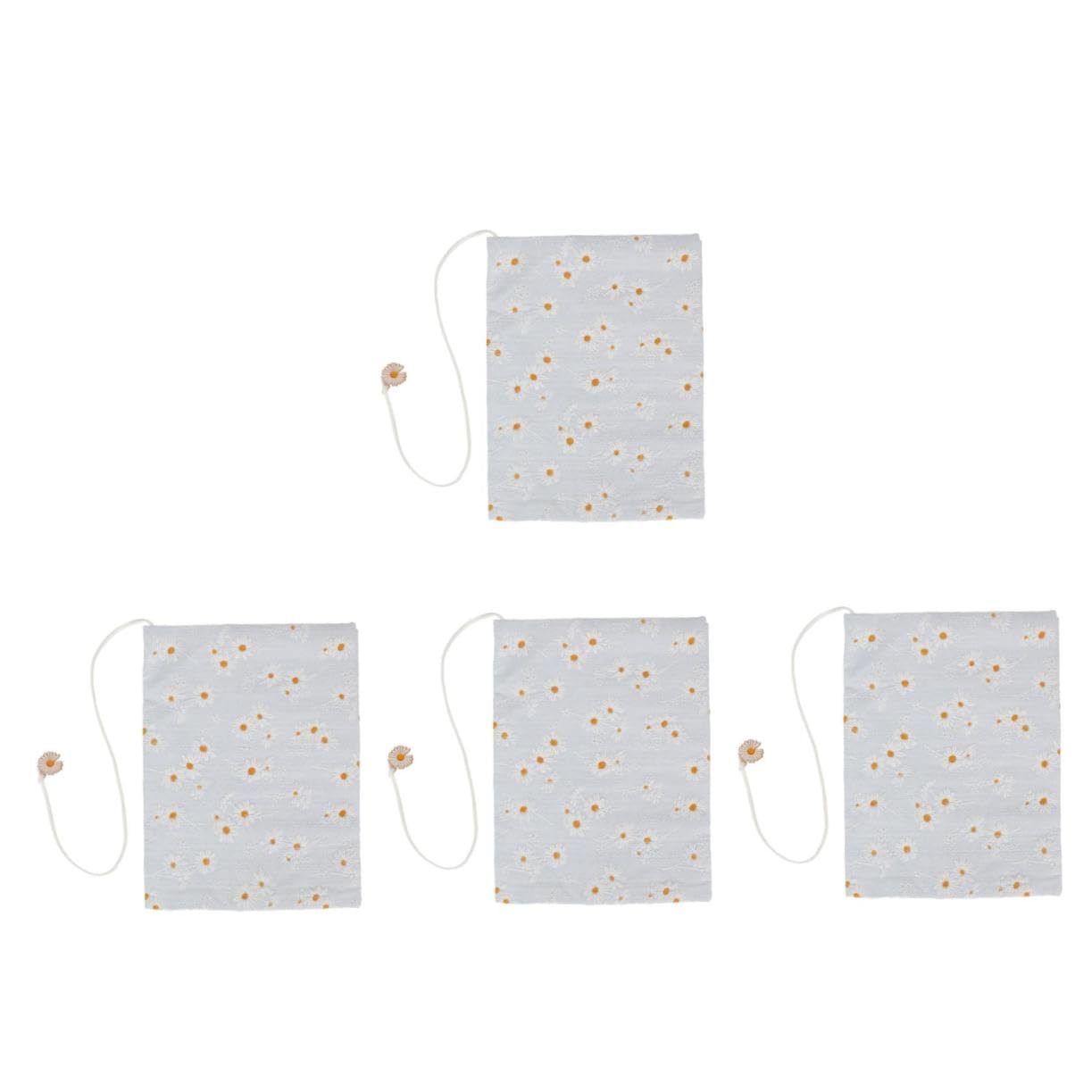 OSALADI 4 Pezzi Copertina Riutilizzabile per Libri Maniche Protettive per Libri Design Elegante e Leggero Protezione per Copertina per Quaderni e Margherita