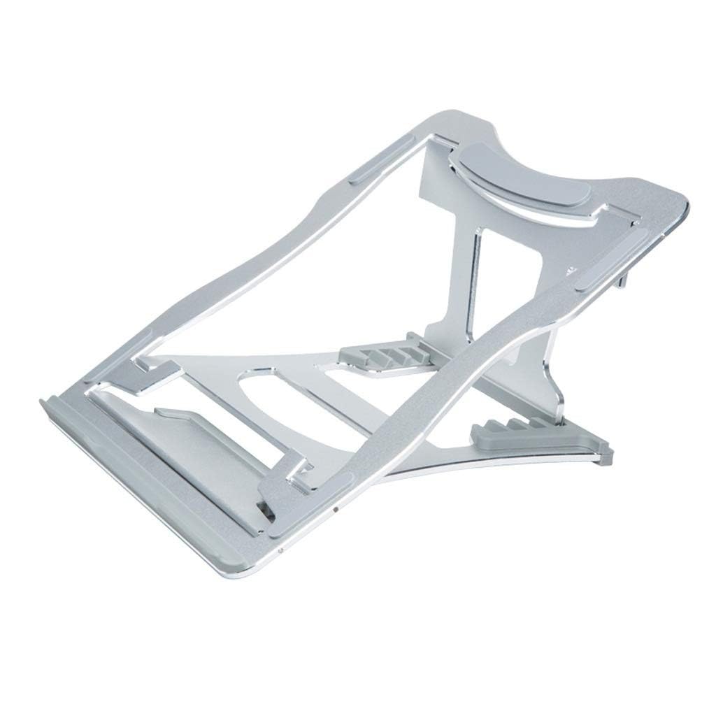 Base Ordenador portatil Ventilador Laptop Base portatil Portátil para Juegos, refrigeración, aleación de Aluminio, Soporte Ajustable, portátil Plegable