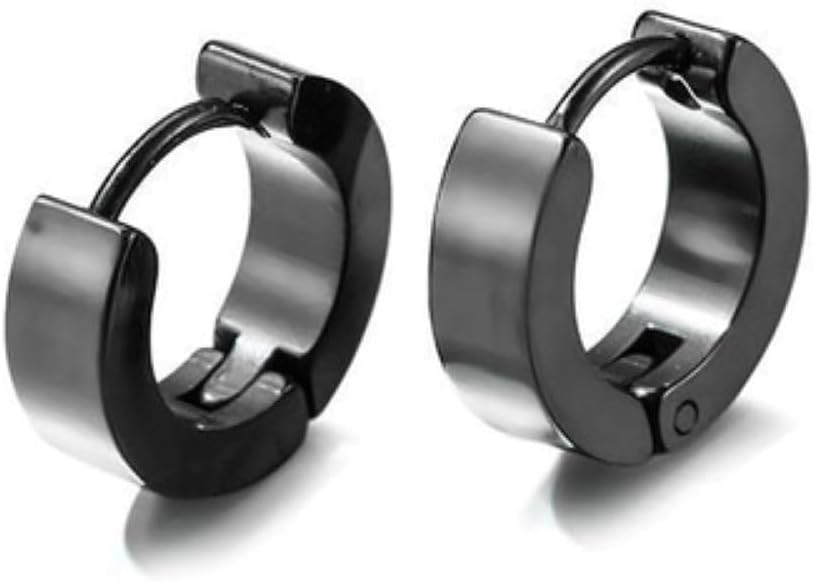 Stainless Steel Mens Earrings Om Black Gold Silver Piercing Screw Bali Stud Hoops Earing Multicolor Earrings Combo for Women Girls men boys Unisex