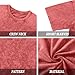 Bobeutou Oversized Vintage Acid Wash Tshirt for Men Cotton Solid T Shirt Streetwear Basic Tees Casual Baggy Loose Shirts Tops (Rust Red,L)