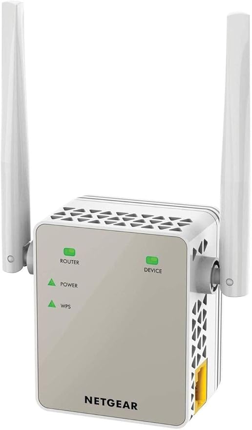 Netgear WiFi Range Extender EX6120-Extend Your Internet Wi-Fi up to 1200 sq ft & 20 Devices with AC1200 Dual Band Wireless Signal Booster & Repeater|Compact Wall Plug Design|Easy Set-Up|with LAN Port at Rs. 1948