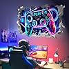 wondever 3D Game Wall Stickers Gamer Controller Gaming Peel and Stick Wall Art Decals for Teenagers Boy Bedroom Playroom #2