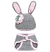 Lanue Unisex Newborn Baby Rabbit Knit Corchet Clothes Outfits Costume Photo Prop