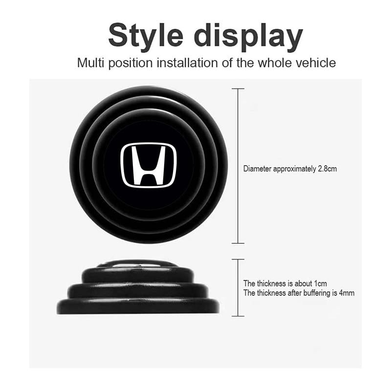 Image of 16 Pcs Rubber Door Shock Absorber Guard Pads for Honda Amaze, City, Jazz, Brio, Civic, WR-V, Elevate, and Mobilio.