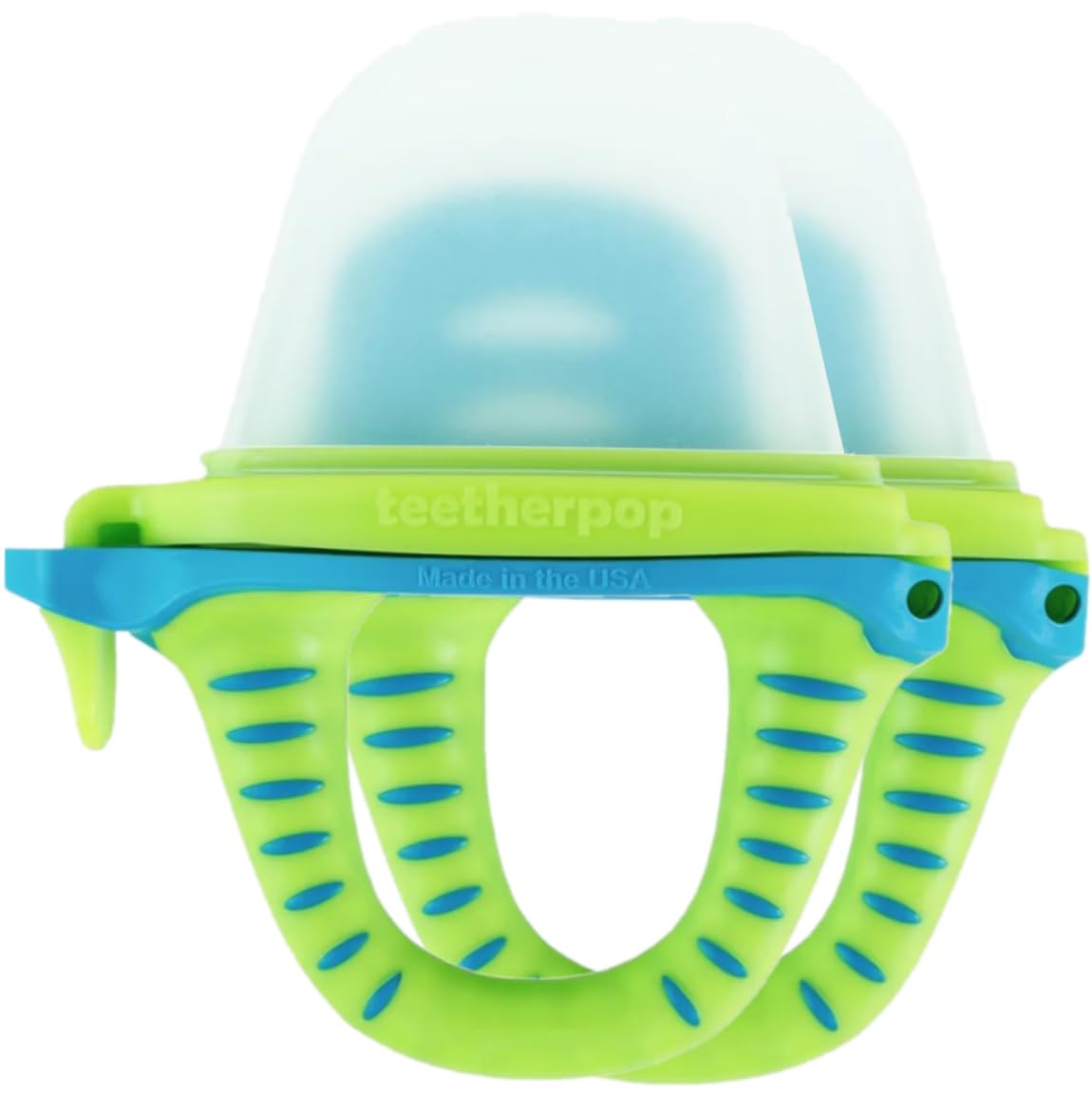 teetherpopFillable Freezable Baby Feeder for Breast Milk, Fine Purees, Smoothies, and More (LimonTeal, 2 Count)