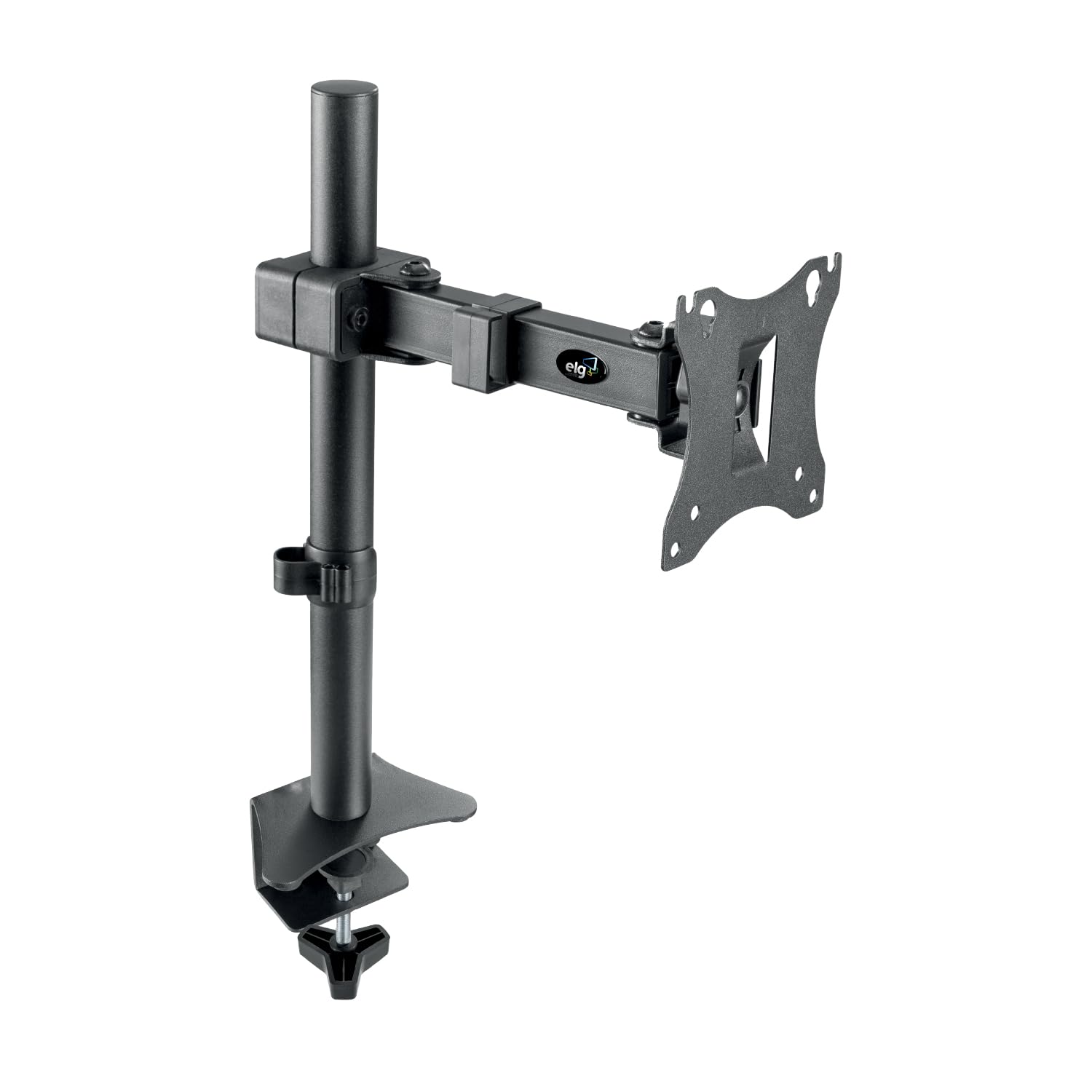 ELG Full Motion Swivel Monitor Desk Mount Stand up to 34'' Screen, Adjustable Arm Height Position, Computer Monitor Stand, Gaming/Home Office, F50N,