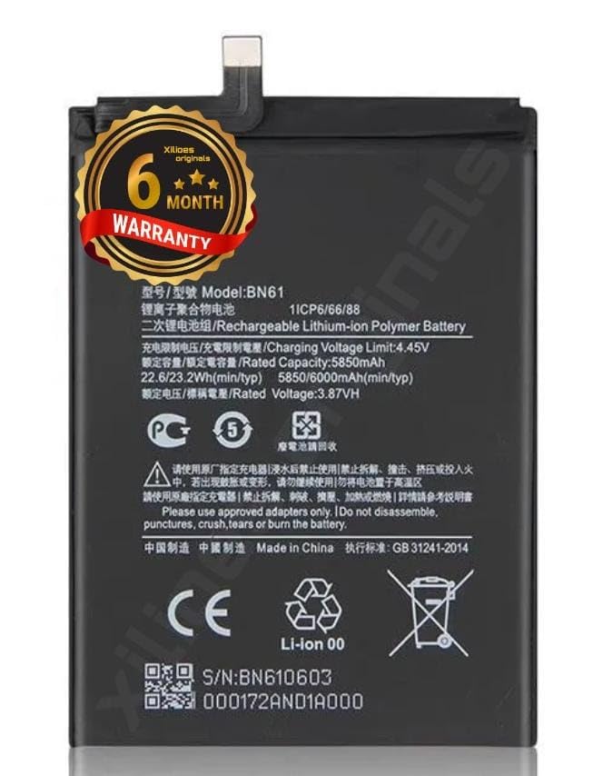 Image of BN61 Battery for Xiaomi Poco X3 - BN61 Battery with 6 Month Warranty** (B145)