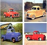 Hochwertiges Produkt. Vintage Truck Wall Decor Ford F-100 Pickup 40,6 x 50,8 cm, 4er-Set Kunstdruck Poster