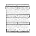 DII Z01445 Vintage Spice Rack, Mounted Chicken Wire Organizer for Kitchen Wall, Pantry, or Cabinet, 16.94" x 2.3" x 19.96", 4 Tier Rustic