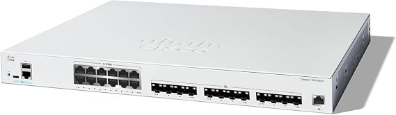 Cisco Catalyst 1300-24XTS Managed Switch, 12 Port 10G Copper, 12x10GE SFP+, Limited Lifetime Protection (C1300-24XTS)