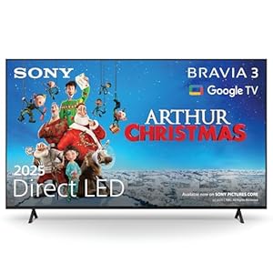 Sony BRAVIA 3 – Direct LED, X-Balanced Speaker, Dolby Vision/Atmos, IMAX Enhanced, Google TV (2025), Google Cast, Apple AirPlay 2, Eco Dashboard 2, Game Menu 2 – 43-inch
