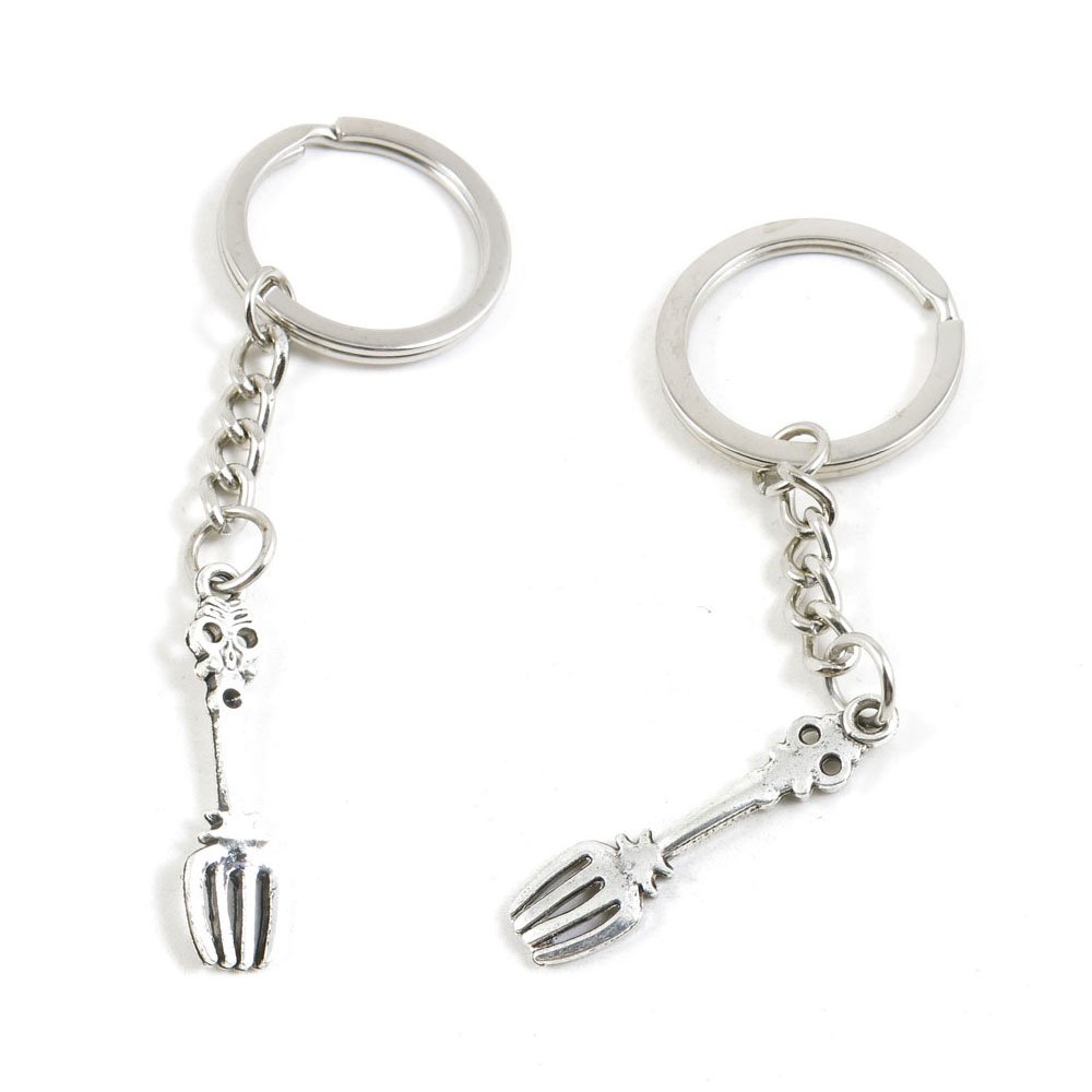 Amazon.com: 50 Pieces Keychain Keyring Door Car Key Chain Ring Tag