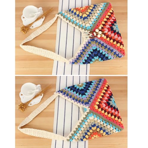 Bolso Hobo de Crochet para Mujer Verano Playa miniatura 4