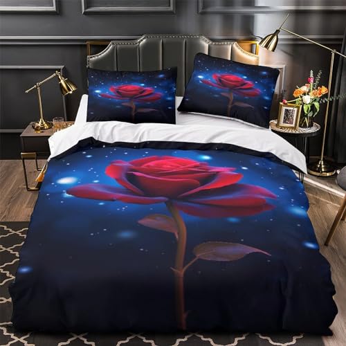 Sets linge de lit imprimé IOFEER en microfibre douce avec fermeture éclair pratique - 4