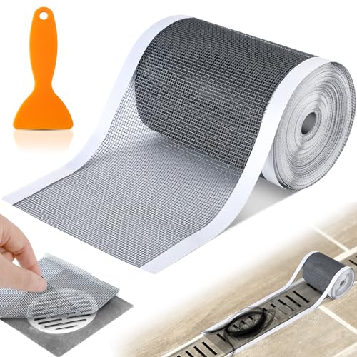 Leriton 1 Pack 4 Inch x 33 ft Linear Shower Drain Hair Catcher...