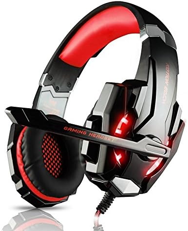 Gaming Headset, PS4 Headphones with Mic for PlayStation 4,Xbox one,Laptop, Tablets, Computers, iPhone and Smartphones-Red