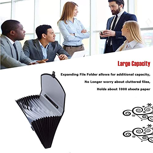 13 Pockets Expanding File Expandable Portable Expanding Accordion Folders Hand-Held Accordion File Document Folder File Organizer A4 And Letter Size #TOP6