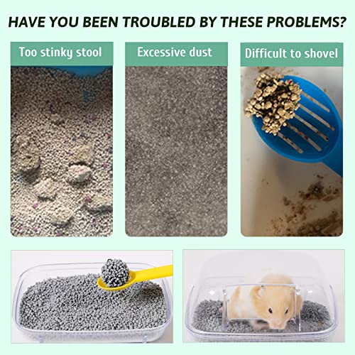 Hamiledyi Hamster Litter Potty Sand, 5.5 Lb Small Animal Litter Pellets Dust Free Ferret Bathing Sand Gerbil Sand Bath Guinea Pig Bedding For Bunny Hedgehog Rabbit Dwarf Syrian Mouse(Lemon) #TOP1