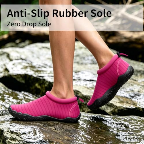 Image of Mishansha Womens Barefoot Water Shoes Wide Toe Box Swim Shoes Quick Dry Non Slip