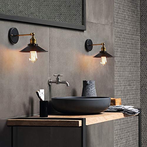 Applique murale vintage métal E27 orientable pour éclairage de restaurant - 2